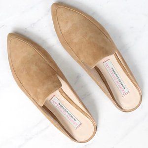 Chinese Laundry x Kristin Cavallari - Capri Camel Suede Loafer Slides, Size 8